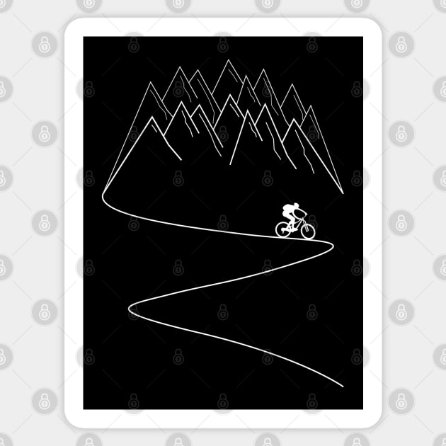 mountain bike cycling mountain biker cyclist mtb gift idea Sticker by TheOutdoorPeople